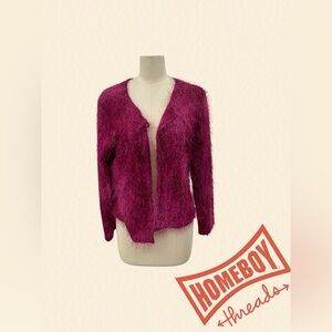 FASHION 2 FASHION Women’s Fuzzy Deep Pink  Sweater